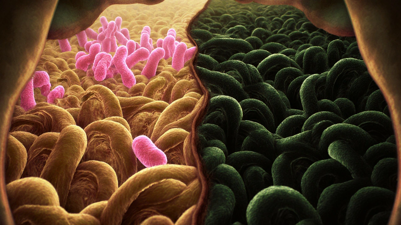 Mikroskopický obraz rovnováhy bakterií v pochvě