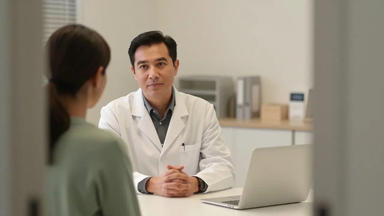 Věrnostní rozhovor mezi lékařem a pacientkou