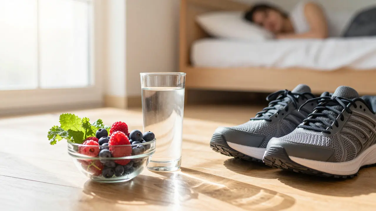 Zdravá strava a sport jako součást prevence a podpory imunity.