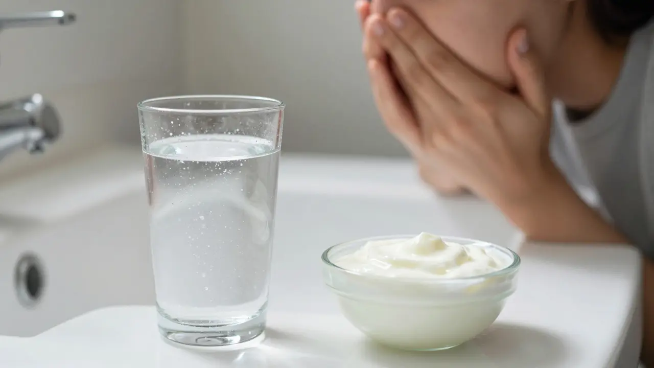 Domácí prostředky: sůl a jogurt pro ústní hygienu