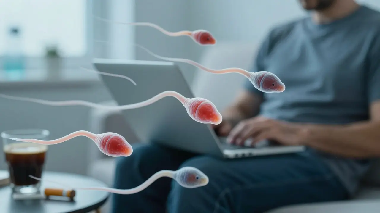 Koncept vlivu životního stylu na kvalitu spermií