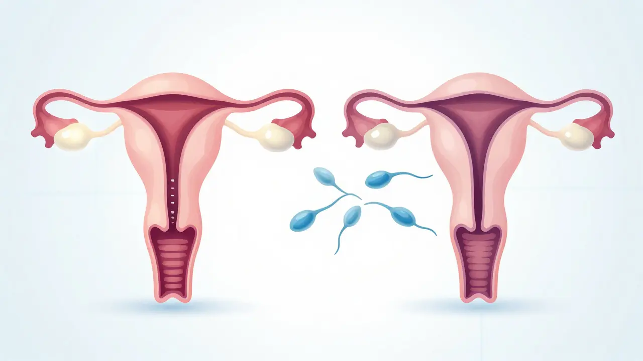Konceptuální ilustrace diagnostiky plodnosti u obou partnerů